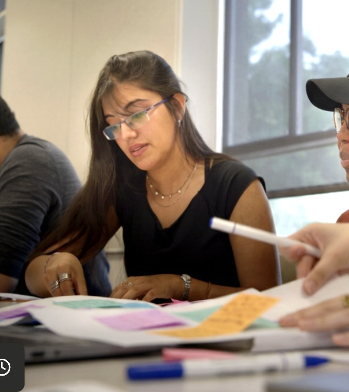 Ankita collaborating at a workshop