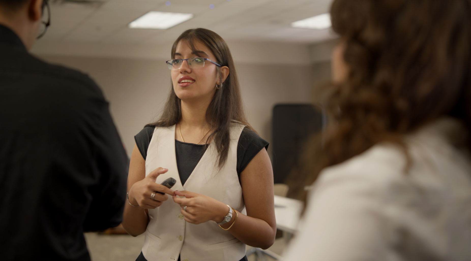 Ankita presenting to a group